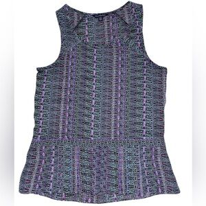 American Eagle Outfitters Light Weight Sheer Sleeveless Blouse Multicolor sz XS